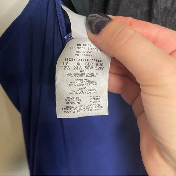 Magicsuit by Miraclesuit Solid Parker One Piece SwimSuit Dress 22W - Picture 13 of 13